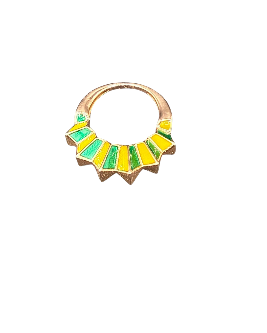 Enamel Floral Ring