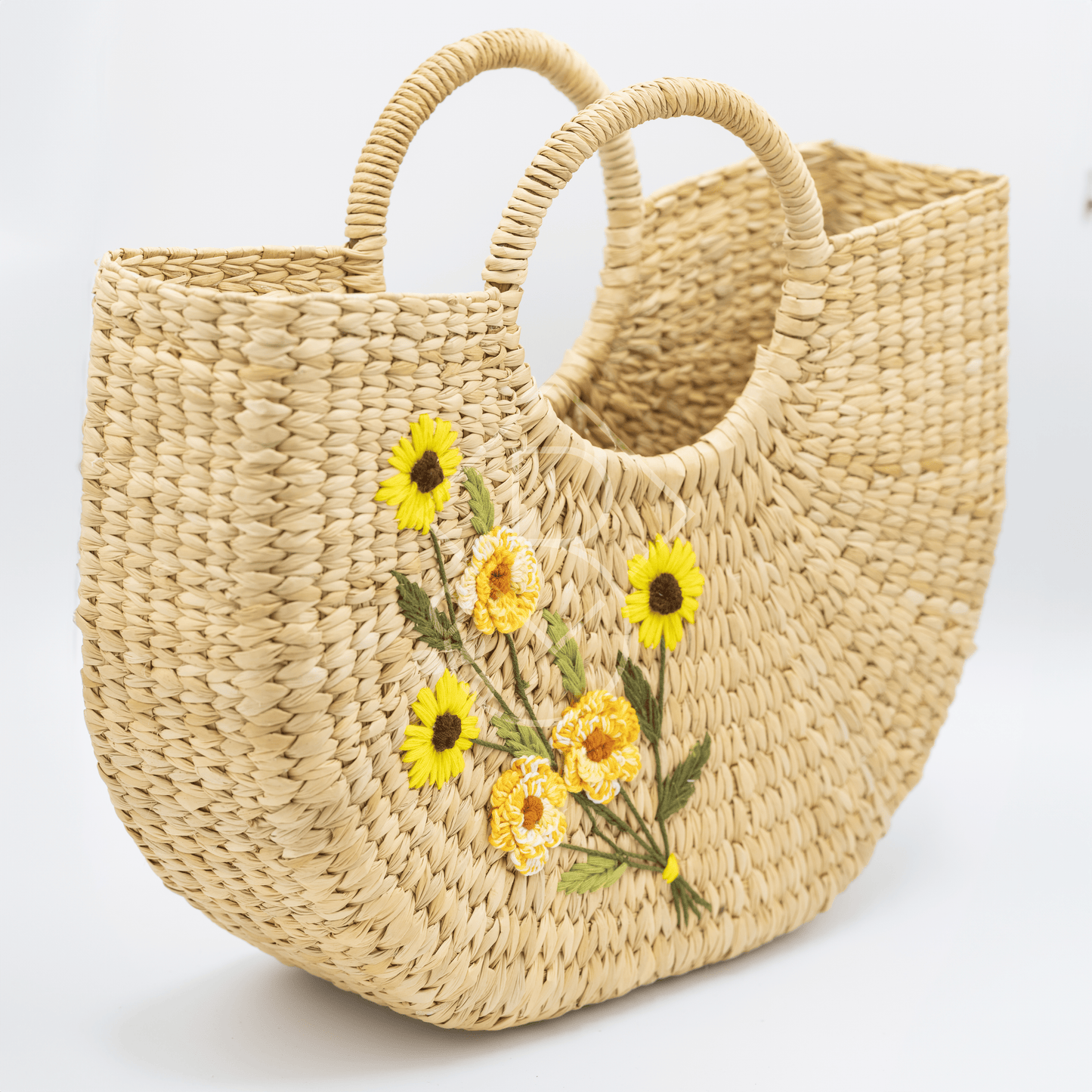 Chrysanthemum Handcrafted Embroidered Large Tote