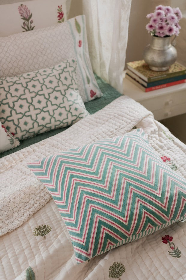 Gulbahar Chevron Cotton Cushion