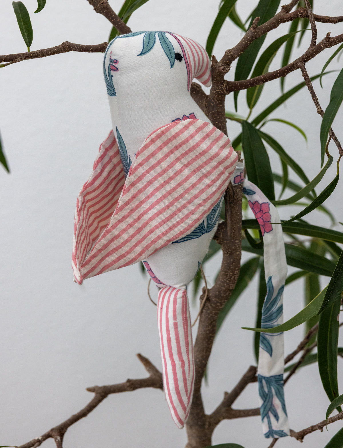 Blush Breeze Parrot – Curtain Tieback / Plush Toy